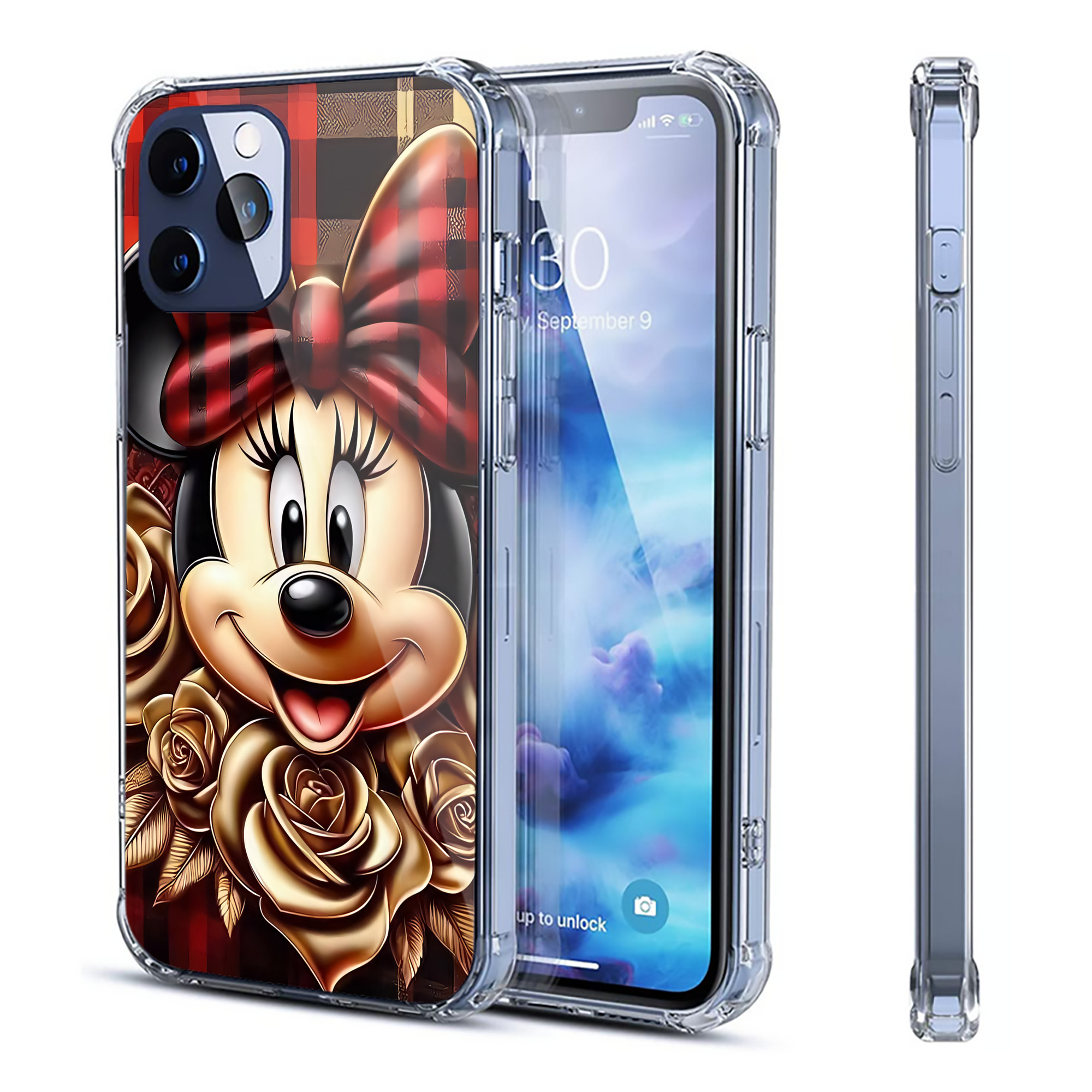ミッキーマウス Mickey Mouse 【iPhone 12シリーズ対応】透明スマホケース（クリアソフトケース）